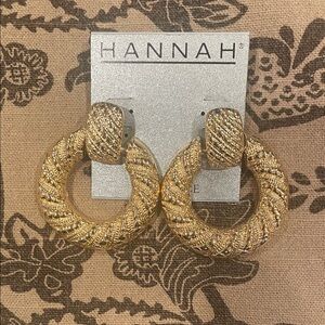 Hannah Gold and Silver Twisted Hoop Earrings